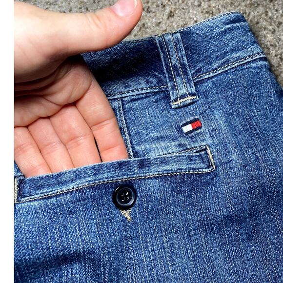 Tommy Hilfiger Denim Skirt - Size 00 Petite - Wardrobe Staple - Picture 7 of 12